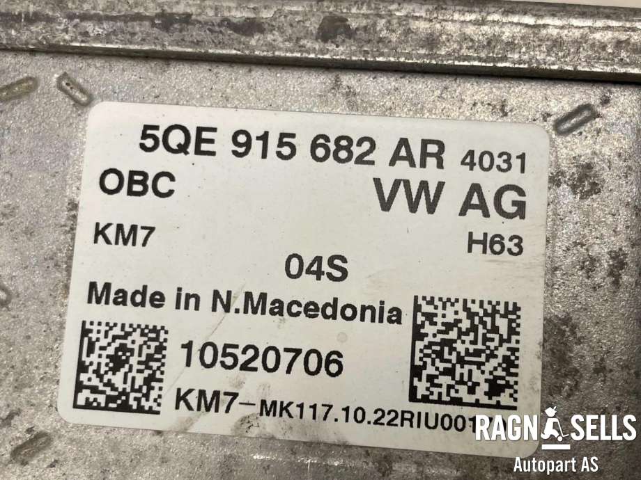 Batterilader (OBC - On Board Charger) til Audi Q3 2019-->> (Type II) (5QE 915 682 AR|)