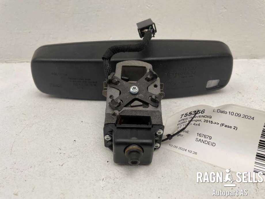 Speil innvendig til Ford Ranger / Ranger Raptor 2015-2022 (FU5A-17E678-NH|2062366|)