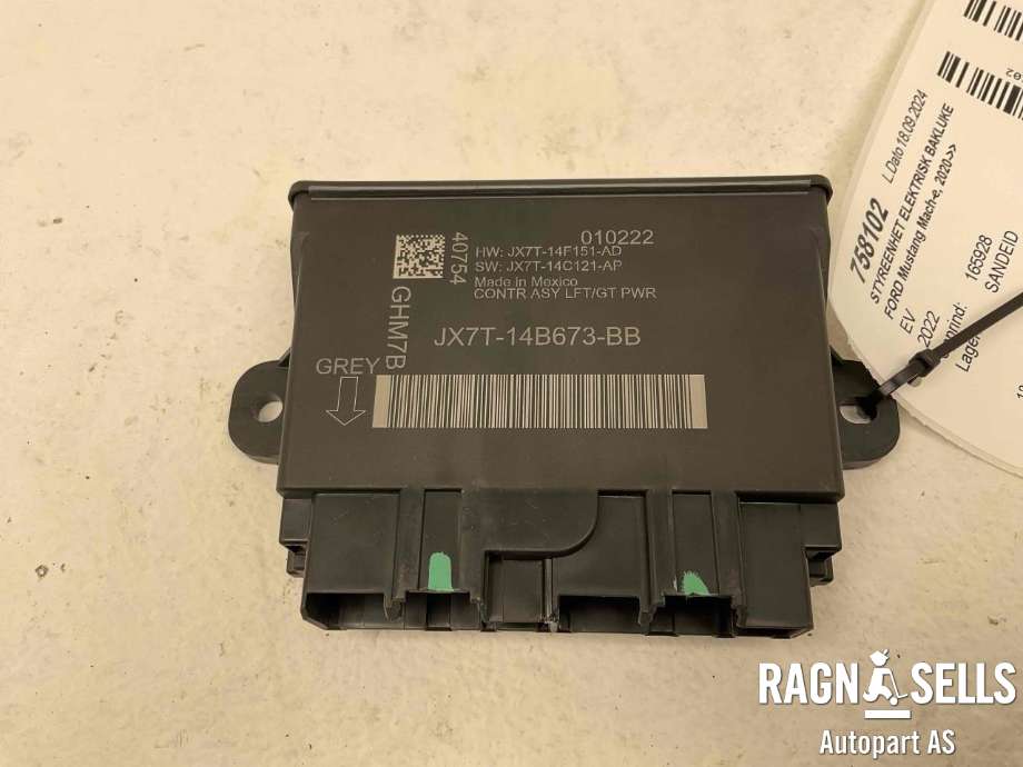 Styreenhet elektrisk bakluke til Ford Mustang Mach-e 2020-->> (JX7T-14B673-BB|JX7T-14F151-AD|)