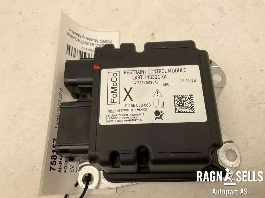 Airbag elektronikk til Ford Mustang Mach-e 2020-->> (LK9T-14B321-XA|6Z22343490AF|2516675)