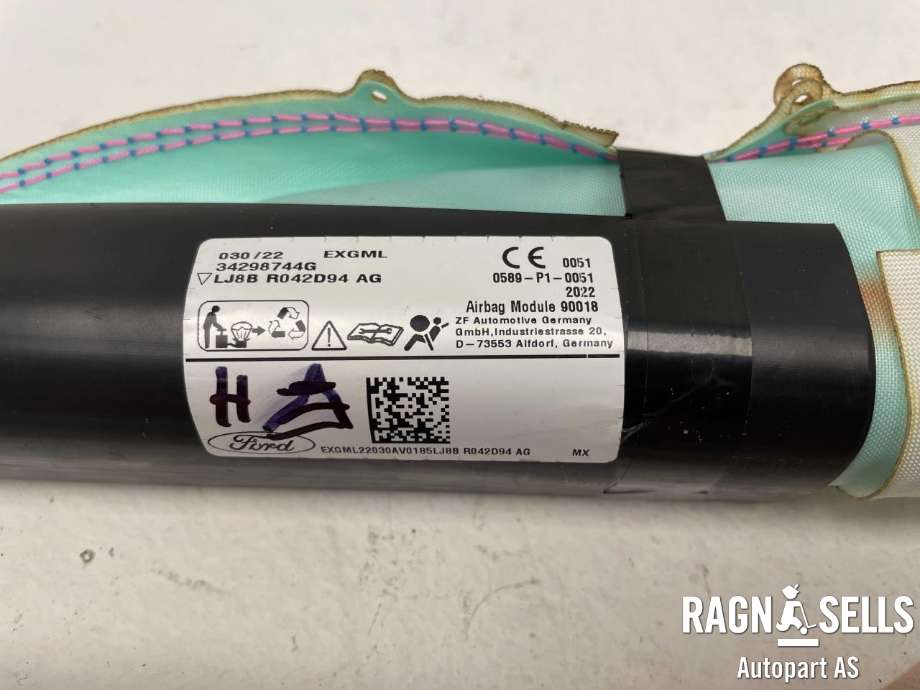 Airbag gardin høyre til Ford Mustang Mach-e 2020-->>  (LJ8B-R042D94-AH||2649732)