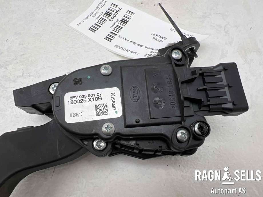 Pedal gass til Nissan Pathfinder 2010-2014 (Fase 2) (R51) (R51) (HELLA|6PV93390107|180025X10B|)