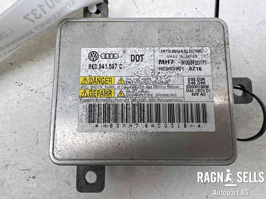 Styreenhet xenon/ballast til Audi Q5 2008-2012 (Type I, Fase 1)  (8K0 941 597 E|8K0 941 597 C|)