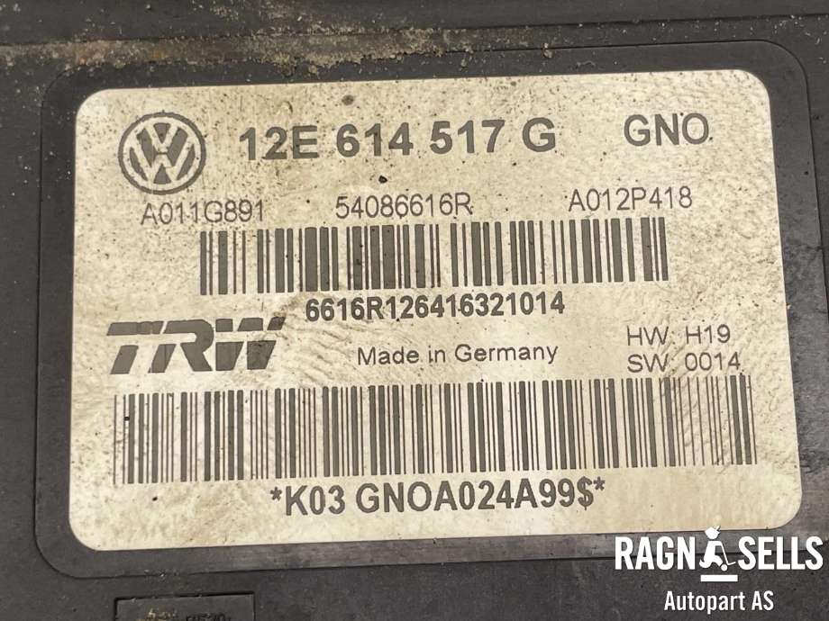 ABS sentral til Škoda Citigo-e 2019-->> (12E614517G|12E 614 517 G|)