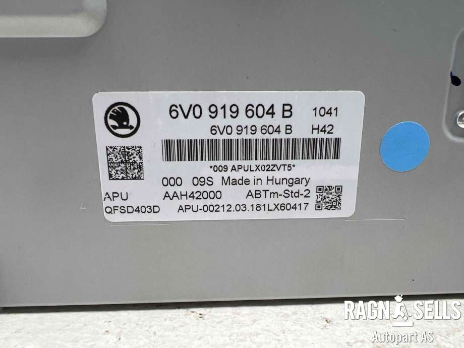 Bilstereo til Škoda Fabia 2014-2021 (Type III)  (6V0 919 604 B|)