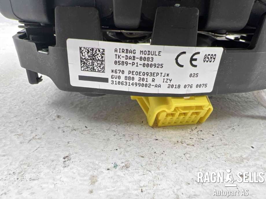 Airbag rattpute til Škoda Fabia 2014-2021 (Type III)  (6V0 880 201 R|)