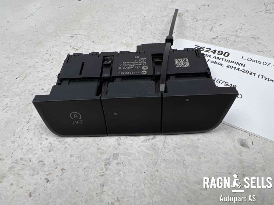 Bryter Antispinn til Škoda Fabia 2014-2021 (Type III) (6V1927238D|03498505101|)