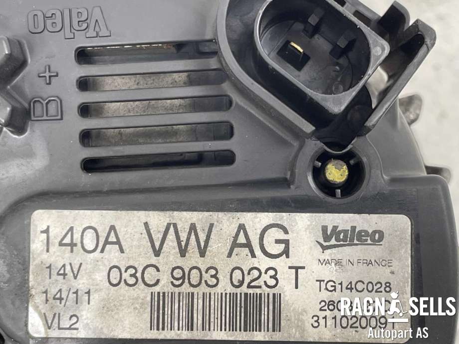 Dynamo til VW Passat 2011-2015 (B7) (B7) (VALEO|03C 903 023 T|03C 903 023 TX|TG14C028|2608427C)