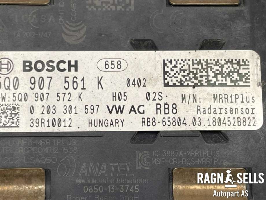 Sensor radar til Škoda Fabia 2014-2021 (Type III)  (5Q0 907 561 K|)
