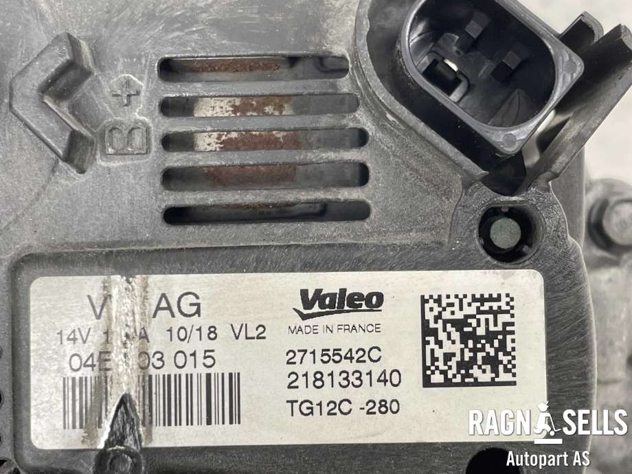 Dynamo til Škoda Fabia 2014-2021 (Type III)  (VALEO|04E903015|04E 903 015  X|2715542C|218133140|TG12C280)