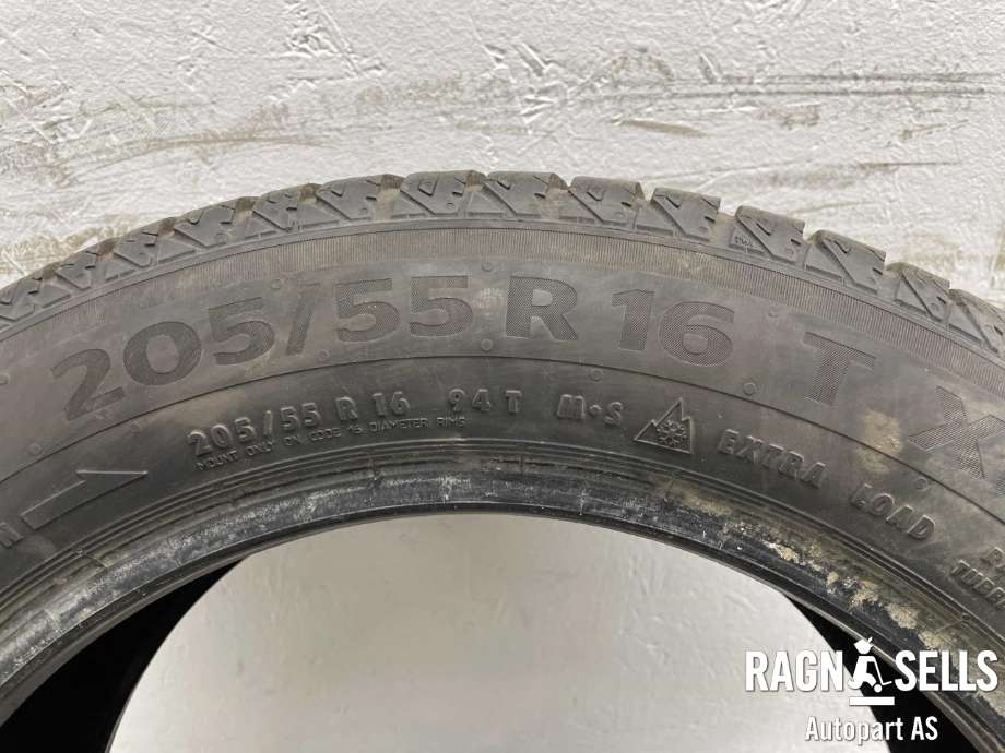 Dekk vinter piggfri til Nissan Leaf 2018-->> (Type II) (CONTINENTAL|205/55R16|)