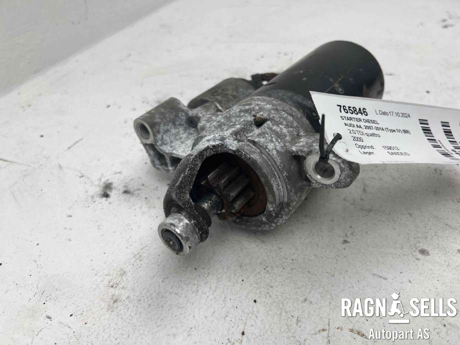 Starter diesel til Audi A4 2007-2014 (Type IV) (B8) (B8) (BOSCH|03L911021E|03L 911 021 EX|03L911021EX|03L911021G|03L911021GX|03L911024|03L911024A|03L911024B|03L911024BX|)