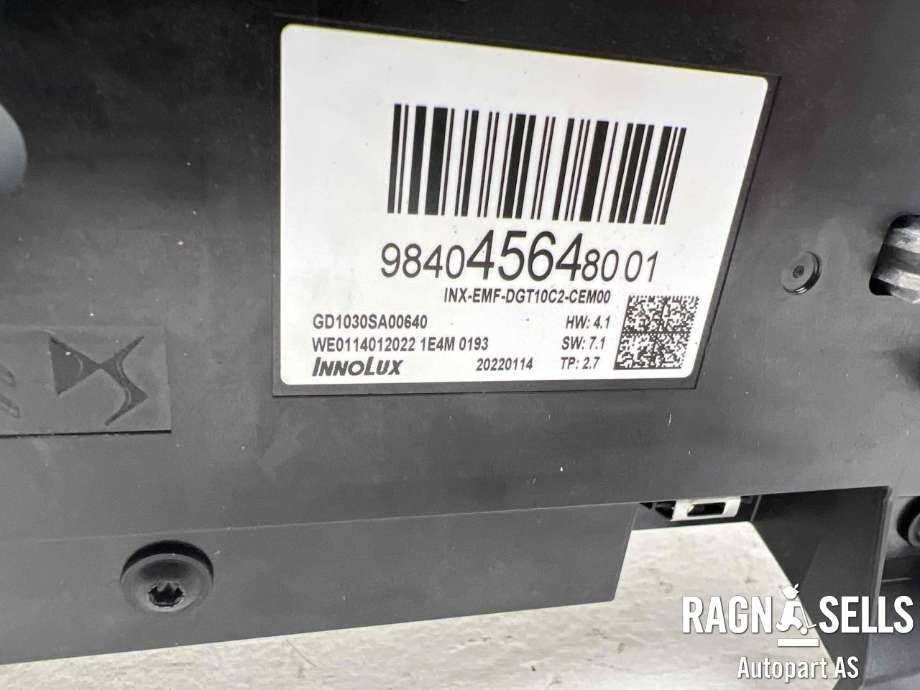 Bilstereo navigasjon skjerm til Citroën ë-C4 2020-->>  (98 404 564 80|98 404 564 80 01|)