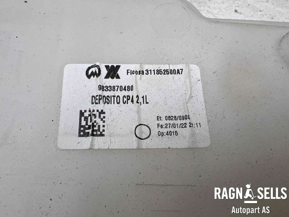 Spylertank foran til Citroën ë-C4 2020-->>  (98 334 791 80|9833545980|9833870480)
