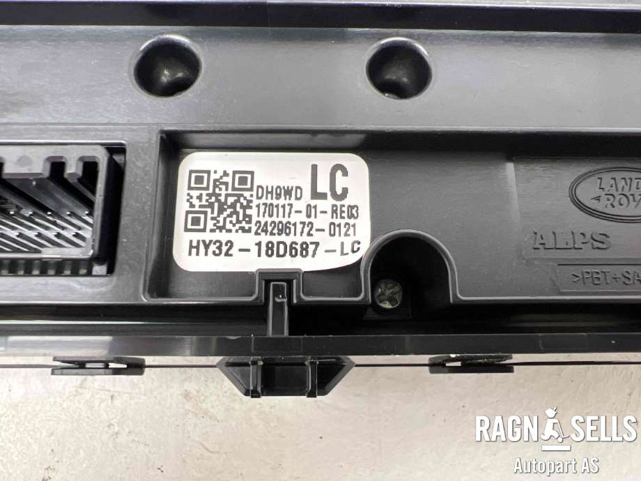 Varmeapparat betjening bak til Land Rover Discovery 2017-->> (Type V) (LR081428|HY3218D687LD|HY3218D687LC)