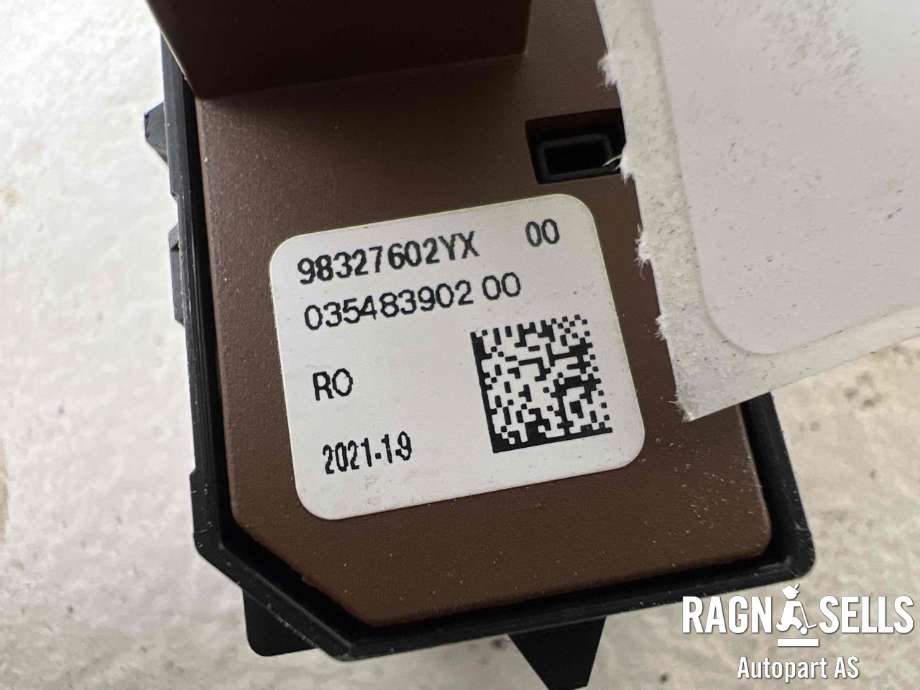 Bryter diverse til Opel Mokka E 2020-->> (Type II)  (98327602YX|)