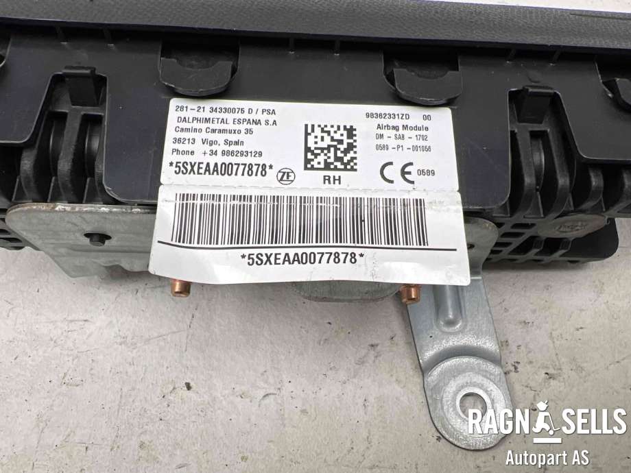 Airbag diverse til Opel Mokka E 2020-->> (Type II)  (98362331ZD|)