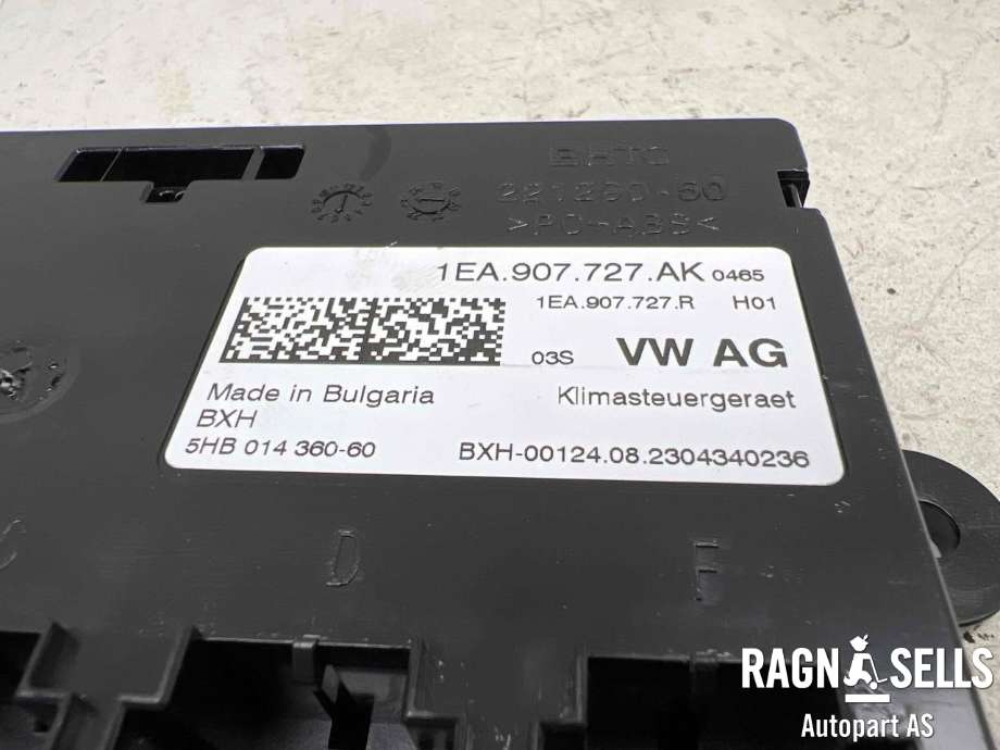 Styreenhet klima/aircondition til VW ID.3 2020-->> (1EA 907 727 AK|1EA 907 727 R|)