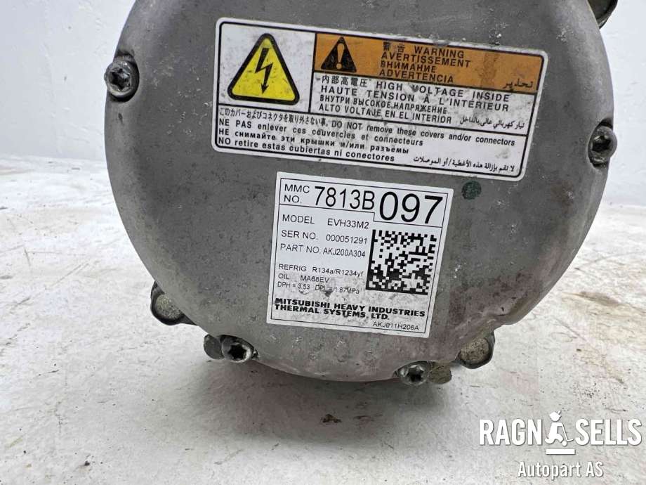 Aircondition kompressor hybrid til Mitsubishi Outlander 2015-->> (Type III, Fase 2) (7813B097|AKJ200A304|7813A174|7813B174)