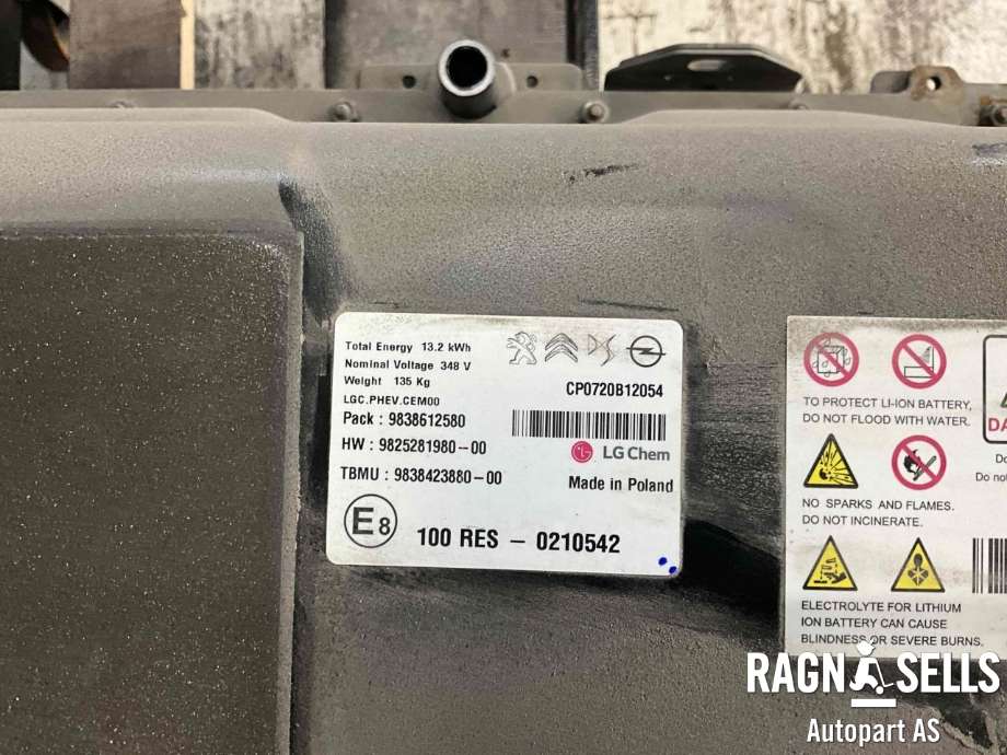 Batteripakke hybrid til Peugeot 3008 2016-->> (Type II) (98 386 125 80|)