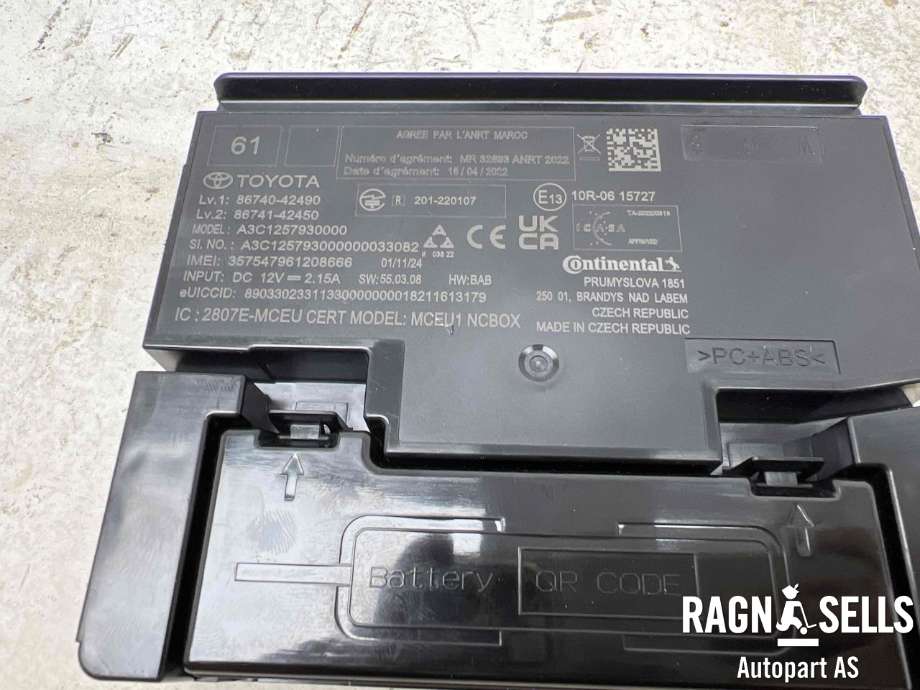 Styreenhet diverse til Toyota RAV4 2019-->> (Type V)  (8674042490|86741-42450|A3C1257930000|TRANSCEIVER ASSY| TELEPHONE)
