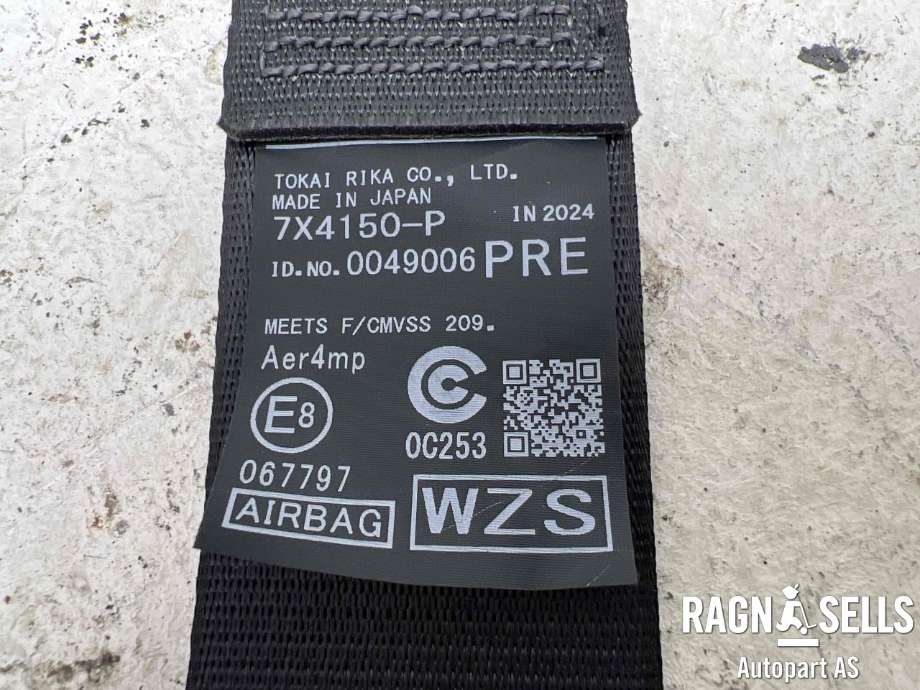 Sikkerhetsbelte foran venstre til Toyota RAV4 2019-->> (Type V)  (7X4150-P|0049006|)