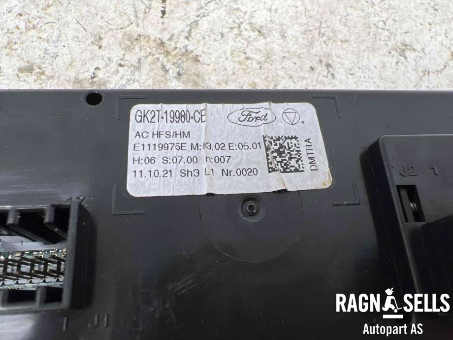 Varmeapparat betjening til Ford Transit Custom 2013-2023 (Type I) (GK2T-19980-CE|)
