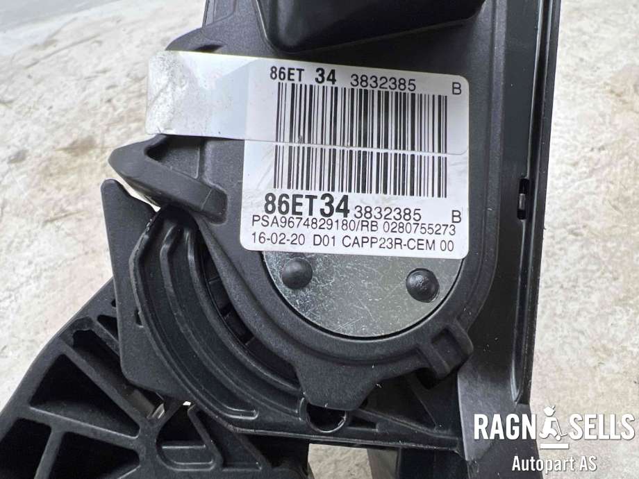 Pedal gass til Peugeot 3008 2016-->> (Type II)  (9674829180|)