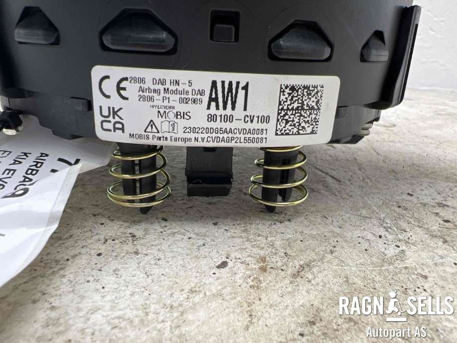Airbag rattpute til Kia EV6 2021-->> (80100CV100WK|)
