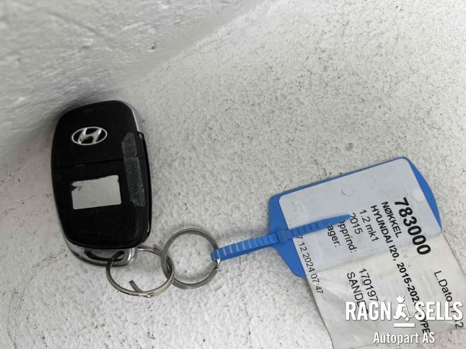 Nøkkel til Hyundai i20 2015-2020 (Type II)  (95430C7600|)