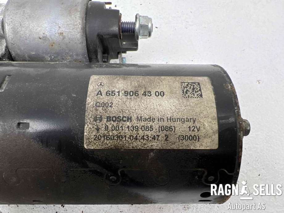 Starter diesel til Mercedes Vito 2014-->> (W447) (W447) (BOSCH|A 651 906 43 00|0001139085|A 651 906 23 00|A 651 906 23 00 80|A 651 906 24 00|A 651 906 24 00 80|A 651 906 28 00|A 651 906 28 00 80|651 906 23 00|651 906 23 00 8)