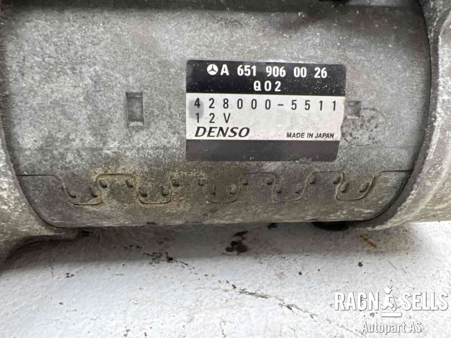Starter diesel til Mercedes Vito/Viano 2010-2014 (Fase 2) (W639) (W639) (DENSO|A 651 906 00 26|A0061514501|A6519060026|0061514501|6519060026|)