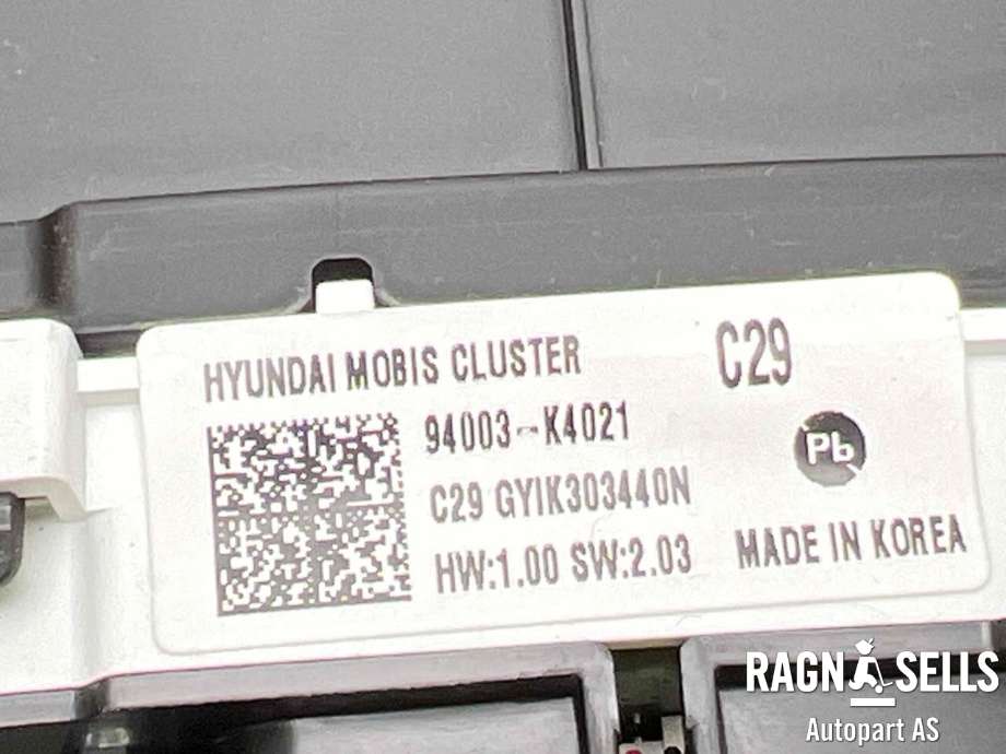 Speedometer til Hyundai Kona 2017-2021 (Type I, Fase 1) (MOBIS|94003K4021|)