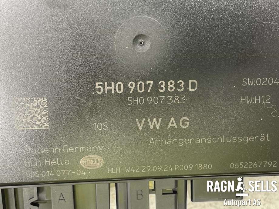 Styreenhet hengerfeste til VW Caddy 2020-->> (Type IV)  (HELLA|5H0 907 383 D|5H0 907 383|5DS01407704)