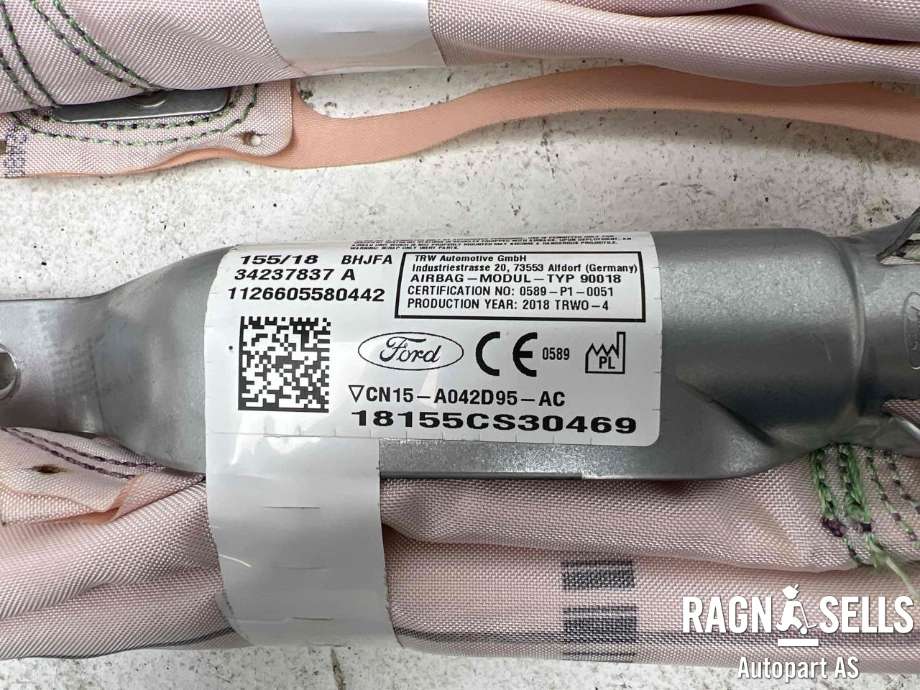 Airbag gardin venstre til Ford Ecosport 2016-->>  (CN15-A042D95-AD|)
