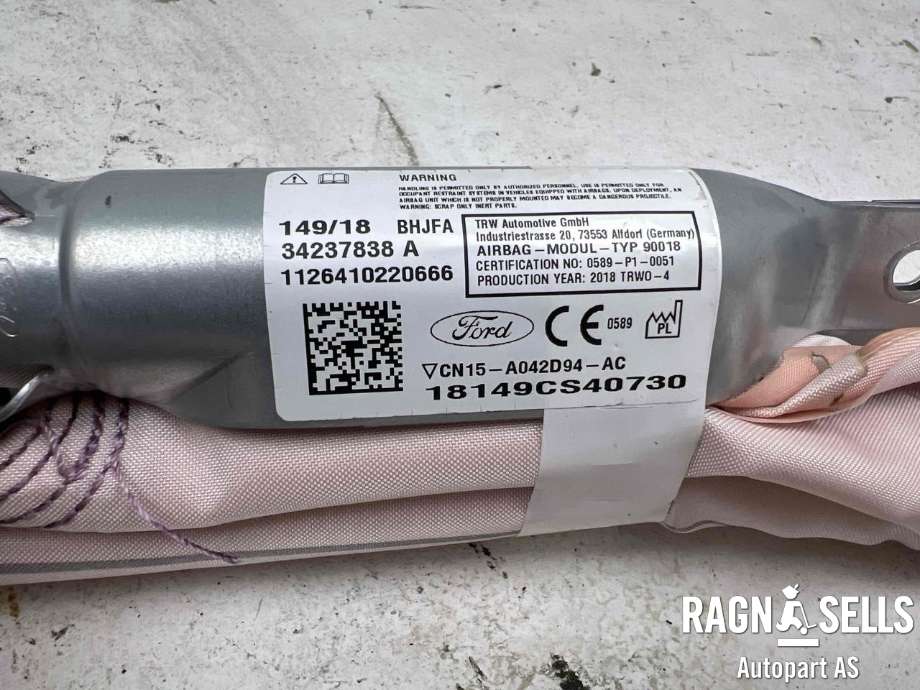 Airbag gardin høyre til Ford Ecosport 2016-->> (CN15-A042D94-AD|)