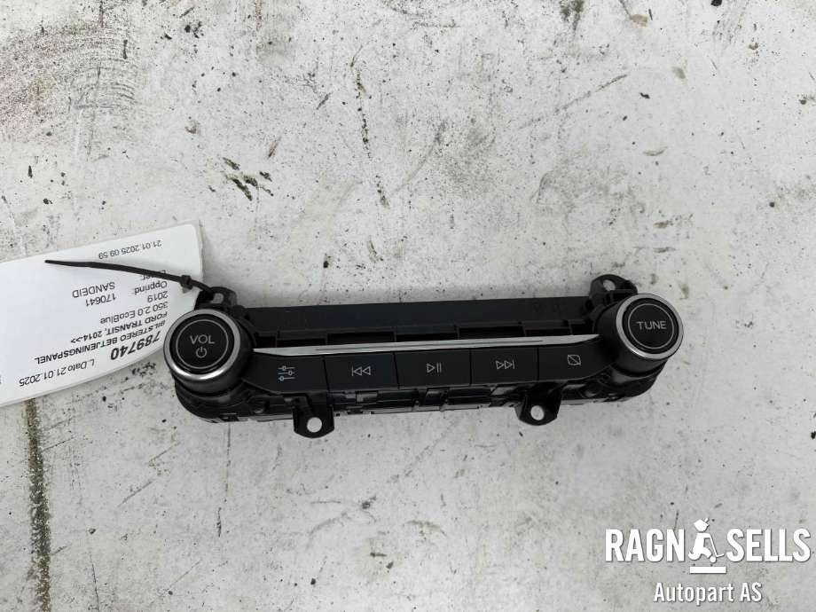 Bilstereo betjeningspanel til Ford Transit 2014-->>  (H1BT-18K811-HG|H1BT-18K811-HF|)