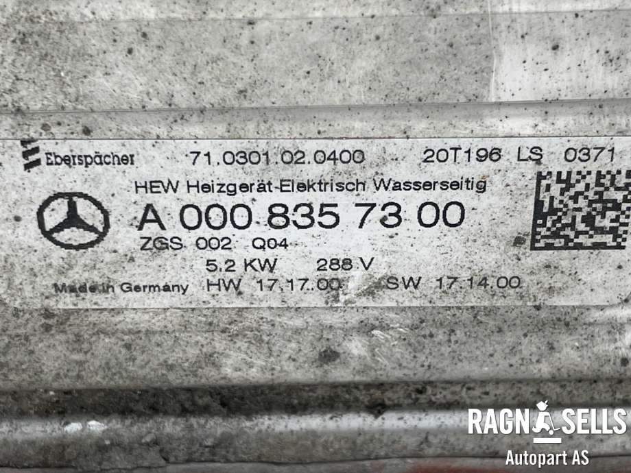 Varmeapparat register til Mercedes E-Klasse 2016-2023 (W213) (W213) (A 000 835 73 00|A 167 835 42 00|)