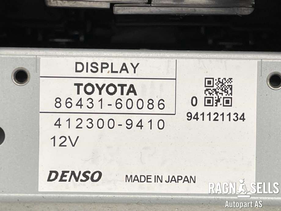 Bilstereo navigasjon til Toyota Land Cruiser 150 2010-2013 (Fase 1)  (8612060B80|8643160086|4123009410)