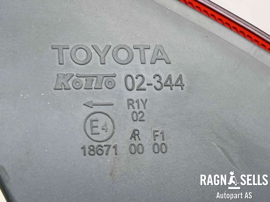 Baklykt venstre indre til Toyota Auris 2015-2019 (Type II, Fase 2)  (8159102850||81591B)