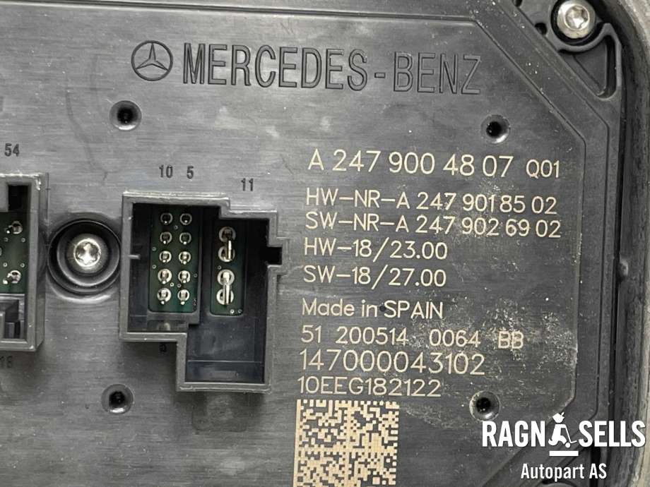 Styreenhet LED til Mercedes EQC 2019-->> (A 247 900 48 07|A2479018502|A2479026902)