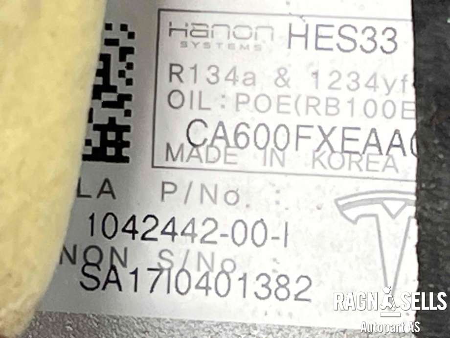 Aircondition kompressor elbil til Tesla Model X 2016-->> (1042442-00-I|)