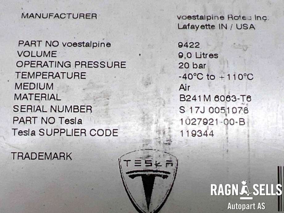 Kompressor nivå/luft til Tesla Model X 2016-->>  (1027921-00-B|119344|)