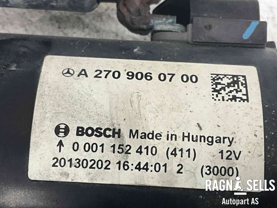 Starter til Mercedes CLA 2013-2019 (C117) (C117) (BOSCH|0001152410|A2709060700|A2709060000|A2709060400|2709060000|2709060400|2709060700)