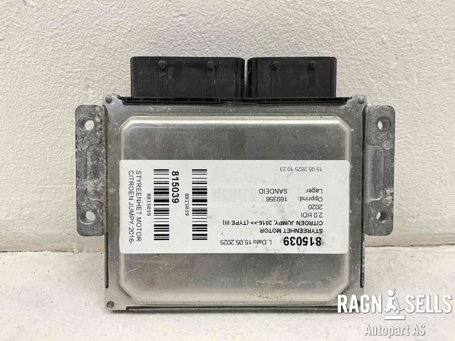 Styreenhet motor til Citroën Jumpy 2016-->> (Type III)  (DELPHI|9818035080|42003306|9836164980)
