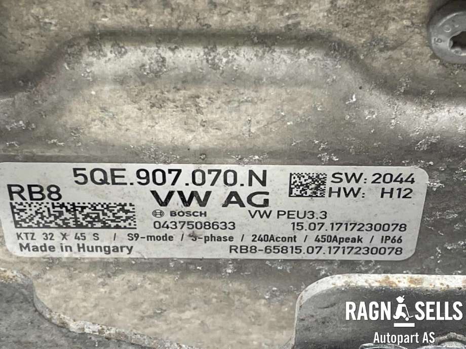 Inverter elbil til VW e-Golf 2017-2020 (Fase 2)  (5QE 907 070 L|5QE 907 070 N|0437508633)