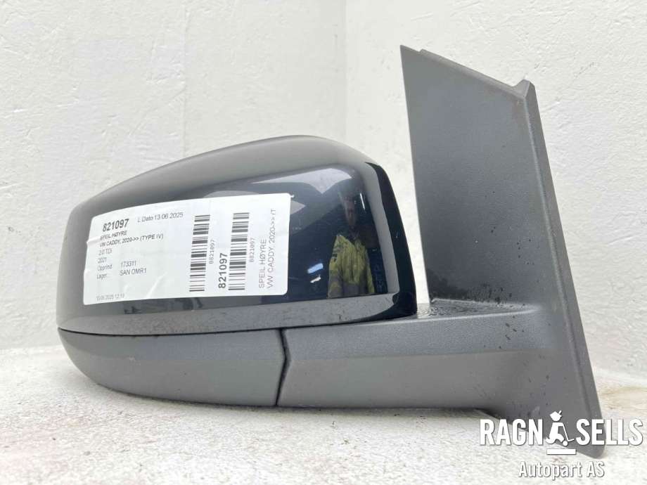 Speil høyre til VW Caddy 2020-->> (Type IV) (2K7 857 408 L|)