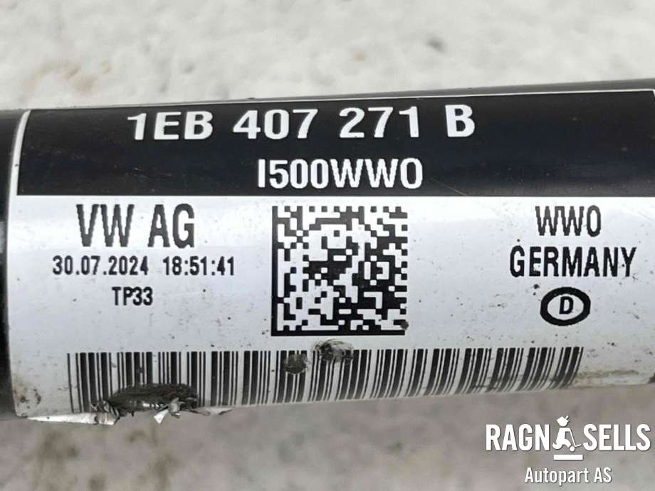 Drivaksel venstre foran, elbil til VW ID.4 2020-->> (1EB 407 271 B|)