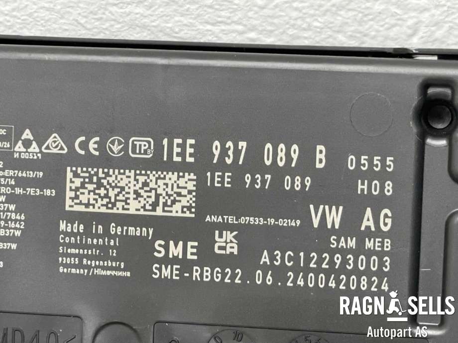 Styreenhet comfort (BCM) til VW ID.4 2020-->>  (1EE 937 089 B|)