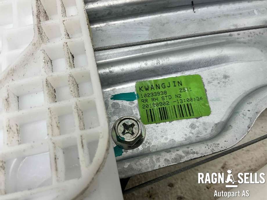 Ruteheis høyre bak til MG ZS EV 2019-2021 (Type I, Fase 1)  (10233938|20190902|)